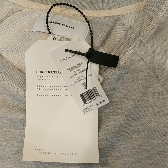 Current/Elliott fabulous open back sexy sweatshirt - Picture 5 of 5